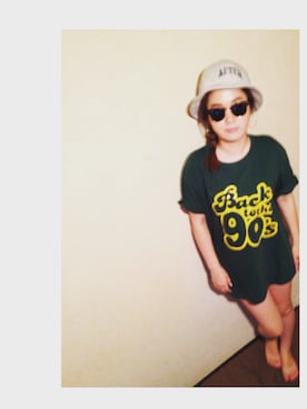 「AFTERBASE（アフターベース）のアイテム（帽子）」を使った、kattyさん（レディース・158cm）の夏コーディネート