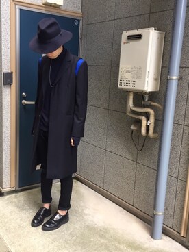 「JOHN LAWRENCE SULLIVAN（ジョンローレンスサリバン）のアイテム（その他）」を使った、yamaさん（メンズ・178cm）の秋コーディネート