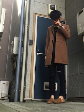 「SHAREEF（シャリーフ）のアイテム（その他アウター）」を使った、yamaさん（メンズ・178cm）の秋コーディネート