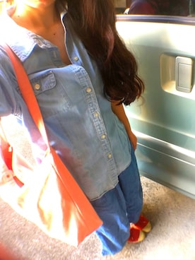 「NATURAL WORLD（ナチュラルワールド）のアイテム」を使った、NeNEさん（レディース・153cm）の秋コーディネート