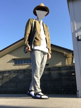 「And A（アンドエー）のアイテム（帽子）」を使った、shoootaさん（メンズ・172cm）の春コーディネート