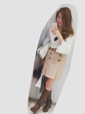 「フレアスリーブ」｜suzune.mさん（レディース・163cm）の春コーディネート