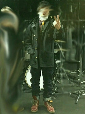 「G-（ジー）のアイテム」を使った、afrobuggさん（メンズ・172cm）の春コーディネート