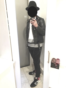 「ADYN（エーディーワイエヌ）のアイテム（パンツ）」を使った、hamkichiさん（メンズ・180cm）の冬コーディネート