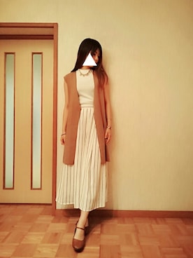 「スリット」｜「アイテム（その他トップス）」を使った、melon soda( メロンソーダ )さん（レディース・163cm）の春コーディネート