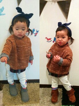 ちゃるrinさん（キッズ・100cm）の冬コーディネート