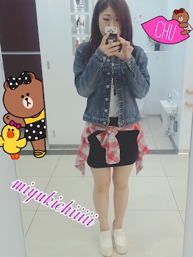 「腰巻きシャツ」｜miyukichiiiii🐱さん（レディース・156cm）の春コーディネート
