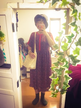 「Lee（リー）のアイテム（ハット）」を使った、ぴーなさん（レディース・157cm）の秋コーディネート