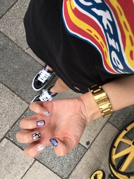 「Dickies（ディッキーズ）のアイテム（タンクトップ、ブラック系）」を使った、戴宜庭さん（レディース）の夏コーディネート