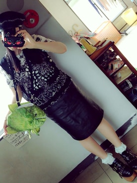 「PAMEO POSE」｜「アイテム（ハンチング/ベレー帽）」を使った、QQQさん（レディース・158cm）の夏コーディネート