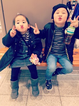 yu----miiさん（キッズ・110cm）の冬コーディネート