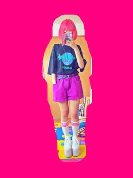 「A.D.G（エーディージー）のアイテム（アクセサリー）」を使った、mさん（レディース・155cm）の夏コーディネート