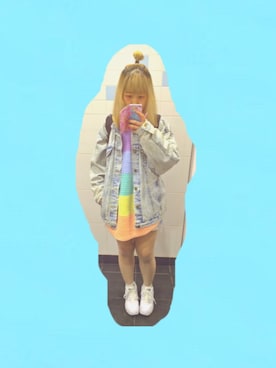 「UNIF」｜「アイテム（ソックス/靴下）」を使った、mさん（レディース・155cm）の冬コーディネート
