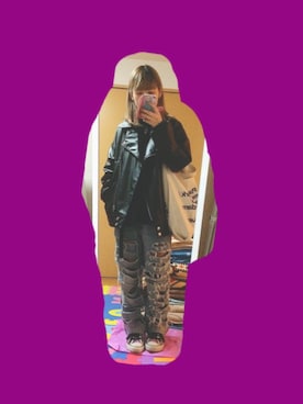 「Faith（-）のアイテム（Tシャツ/カットソー）」を使った、mさん（レディース・155cm）の春コーディネート