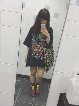 「BUBBLES（バブルス）のアイテム（バッグ）」を使った、mさん（レディース・155cm）の秋コーディネート