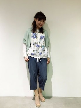 「H.A.K（ハク）のアイテム」を使った、omikaさん（レディース・169cm）の春コーディネート