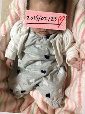 「アイテム（マタニティウェア/グッズ、ホワイト系）」を使った、ありたんさん（レディース・155cm）の冬コーディネート