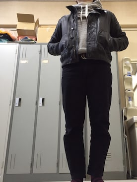「The DUFFER of ST.GEORGE（ザダファーオブセントジョージ）のアイテム（その他アウター）」を使った、moooonさん（メンズ・165cm）の冬コーディネート