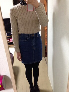 「ZARA（ザラ）のZaraの靴♡ずっと欲しかったやつ♡
とうとう購入しました♡（その他シューズ、ブラウン系）」を使った、mikaさん（レディース・159cm）の冬コーディネート