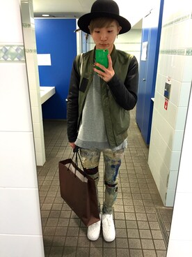 「L.H.P（エルエイチピー）のアイテム（ブルゾン）」を使った、こぺさん（メンズ・168cm）の春コーディネート