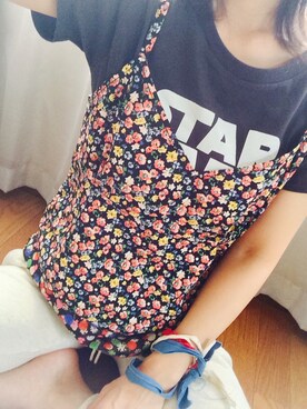 「スウエットパンツ」｜「アイテム（キャミソール）」を使った、ちかをさん（レディース・158cm）の秋コーディネート