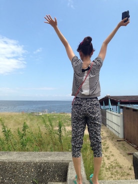 「MINIMUM（ミニマム）のアイテム（パンツ）」を使った、いくちゃんさん（レディース・162cm）の夏コーディネート