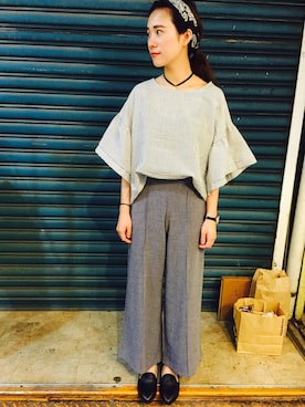 「ESPRIT（エスプリ）のアイテム（腕時計）」を使った、Lauraさん（レディース・155cm）の春コーディネート