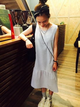 「ESPRIT（エスプリ）のアイテム（腕時計）」を使った、Lauraさん（レディース・155cm）の夏コーディネート