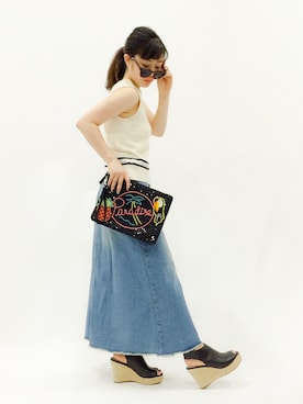 「INGRID（イングリッド）のアイテム」を使った、クボヤさん（レディース・157cm）の春コーディネート