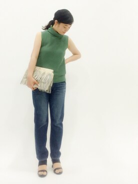 クボヤさん（レディース・157cm）の春コーディネート