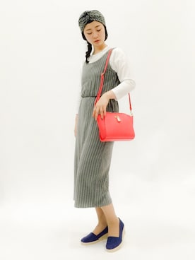 「import shoes（インポートシューズ）のアイテム」を使った、クボヤさん（レディース・157cm）の夏コーディネート