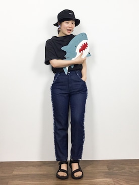 クボヤさん（レディース・157cm）の夏コーディネート