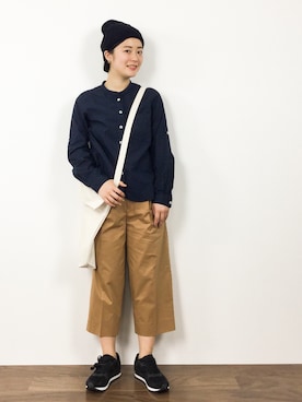 「STUDIOUS（ステュディオス）のアイテム（帽子）」を使った、クボヤさん（レディース・157cm）の夏コーディネート
