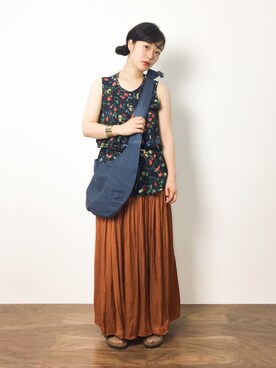 クボヤさん（レディース・157cm）の夏コーディネート