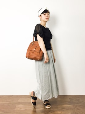 クボヤさん（レディース・157cm）の夏コーディネート