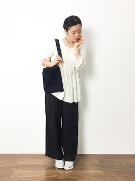 「nﾟ 11（ナンバージュウイチ）のアイテム」を使った、クボヤさん（レディース・157cm）の夏コーディネート