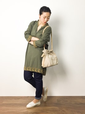 クボヤさん（レディース・157cm）の夏コーディネート