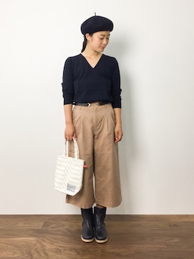 「ICB（アイシービー）のアイテム」を使った、クボヤさん（レディース・157cm）の夏コーディネート