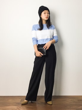 「Another Edition（アナザーエディション）のアイテム（シューズ）」を使った、クボヤさん（レディース・157cm）の秋コーディネート