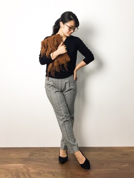 クボヤさん（レディース・157cm）の秋コーディネート