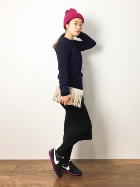 クボヤさん（レディース・157cm）の秋コーディネート