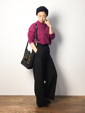 クボヤさん（レディース・157cm）の秋コーディネート
