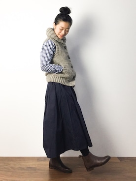 クボヤさん（レディース・157cm）の秋コーディネート