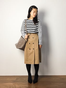 クボヤさん（レディース・157cm）の秋コーディネート