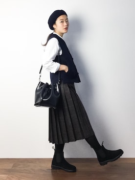 クボヤさん（レディース・157cm）の秋コーディネート