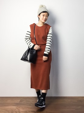 クボヤさん（レディース・157cm）の秋コーディネート