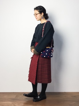 クボヤさん（レディース・157cm）の秋コーディネート