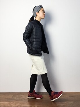 「Another Edition（アナザーエディション）のアイテム（シューズ）」を使った、クボヤさん（レディース・157cm）の秋コーディネート
