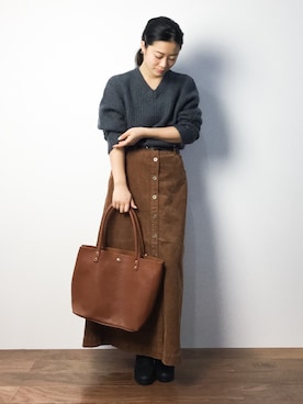 クボヤさん（レディース・157cm）の秋コーディネート