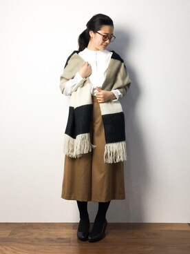 「LOSICARIE（ロシカリエ）のアイテム」を使った、クボヤさん（レディース・157cm）の秋コーディネート